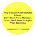 Keep Business Information Private stickers