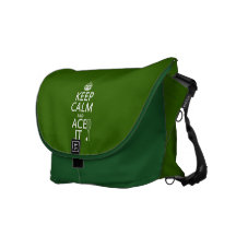 Keep Calm and Ace It (tennis) (in any color) Messenger Bags