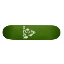 Keep Calm and Ask A Librarian (any color) Skateboard