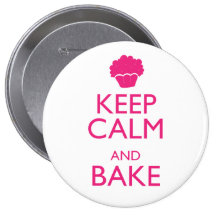 KEEP CALM AND BAKE BUTTONS