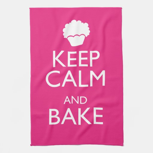 KEEP CALM AND BAKE HAND TOWEL