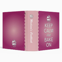 Keep Calm and Bake On Binder