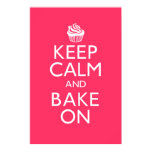 Keep Calm and Bake On Poster posters
