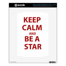 Keep Calm and Be A Star NOOK Skins