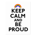 Keep Calm and Be Proud Postcard