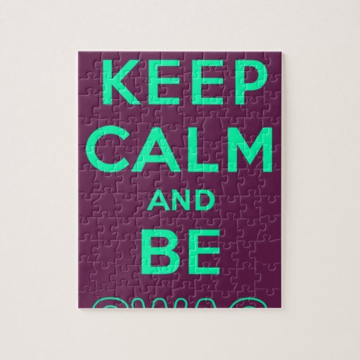 Keep Calm and Be Swag Sunglasses slogan Puzzle Zazzle
