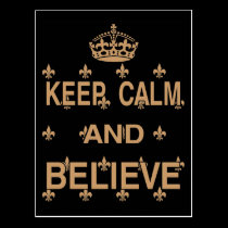Keep Calm and Believe postcards