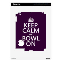 Keep Calm and Bowl On - all colours Skin For iPad 3