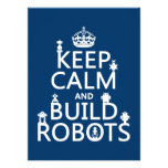 Keep Calm and Build Robots (in any color) Personalized Invitations