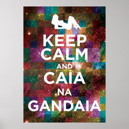 Keep Calm and Caia na Gandaia Impressão
