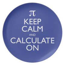 Keep Calm and Calculate On Party Plates