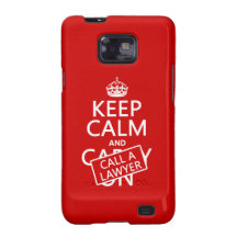Keep Calm and Call A Lawyer (in any color) Galaxy SII Covers