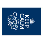 Keep Calm and Call An Agent Business Card
