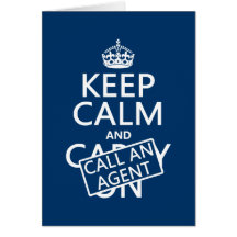 Keep Calm and Call An Agent Card