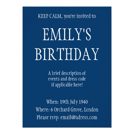 Keep Calm and Camel On (all colors) Invitations