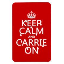 Keep Calm and Carrie On - blood - all colors Magnet