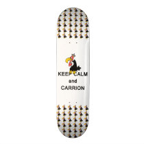 Keep Calm and Carrion Vulture Skateboard