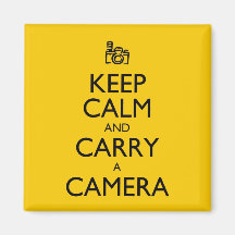 Keep Calm and Carry a Camera Magnet