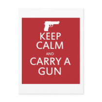 Keep Calm and Carry a Gun Postcard