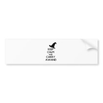 KEEP CALM AND CARRY A WAND BUMPER STICKERS