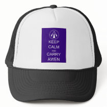 Keep Calm and Carry Awen Trucker Hats