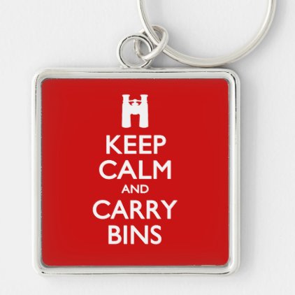 Keep Calm and Carry Bins Keychains