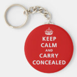 Keep Calm and Carry Concealed Key Chain