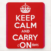 Keep Calm and Carry cONndoms Mousepad