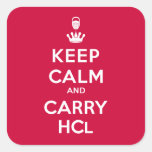 Keep Calm and Carry HCl Sticker