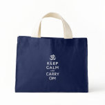 Keep Calm and Carry Om Crafts and Shopping Canvas Bag