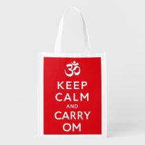 Keep Calm and Carry Om Crafts and Shopping Grocery Bags at  Zazzle