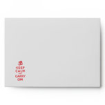 Keep Calm and Carry Om Motivational Letter Envelope