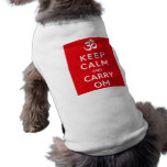 Keep Calm and Carry Om Motivational Morale pet clothing