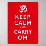 Keep Calm and Carry Om Motivational Morale posters