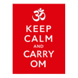 Keep Calm and Carry Om Motivational Morale Poster