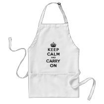 Keep Calm And Carry On aprons by vintage_poster Keep Calm And Carry On aprons