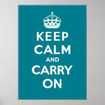 Keep Calm and Carry On_AQUA Posters