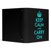 Keep Calm and Carry On Avery Binder