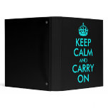 Keep Calm and Carry On Avery Binder