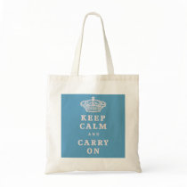 Keep Calm And Carry On! Tote Bags