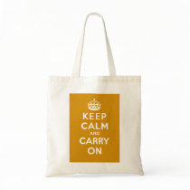 Keep Calm and Carry On_BAG_CARAMEL by emmalaurathompson Keep Calm and Carry On_BAG_CARAMEL