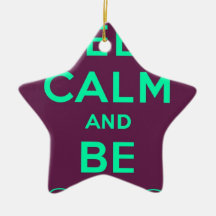 Keep Calm and Carry On Be Swag Sunglasses Ornament