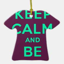 Keep Calm and Carry On Be Swag Sunglasses Ornament
