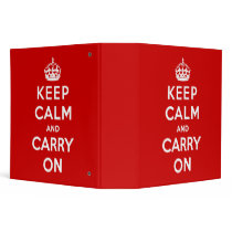 Keep Calm And Carry On Binders