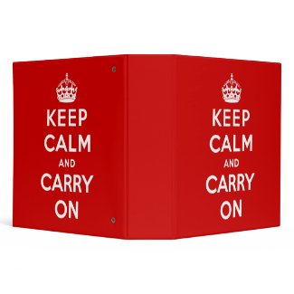 Keep Calm And Carry On binder