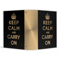 Keep Calm And Carry On binders