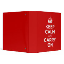 Keep Calm and Carry on Binders