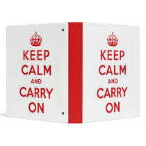 Keep Calm and Carry On Binder