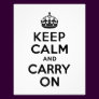 Keep Calm and Carry On Black and White Photo