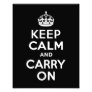 Keep Calm and Carry On Black Photo